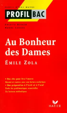 Couverture du produit · Au bonheur des dames, Emile Zola