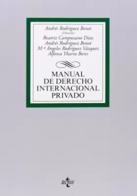 Couverture du produit · Manual de Derecho Internacional privado