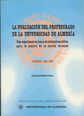 Couverture du produit · La evaluación del profesorado en la Universidad de Almería