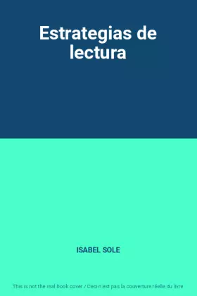 Couverture du produit · Estrategias de lectura