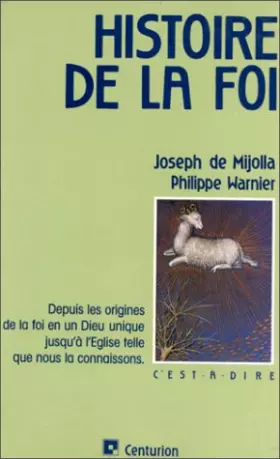 Couverture du produit · Histoire de la foi