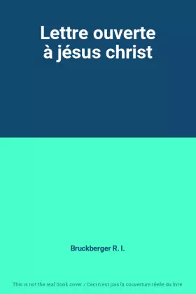Couverture du produit · Lettre ouverte à jésus christ