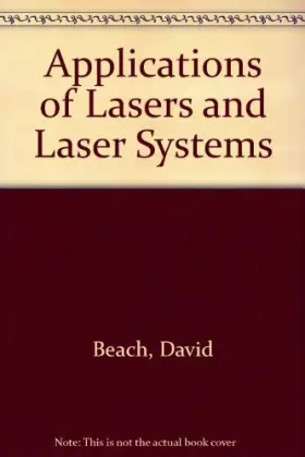 Couverture du produit · Applications of Lasers and Laser Systems