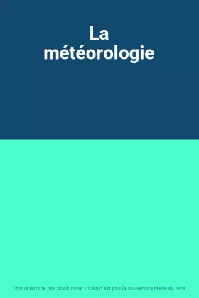 Couverture du produit · La météorologie
