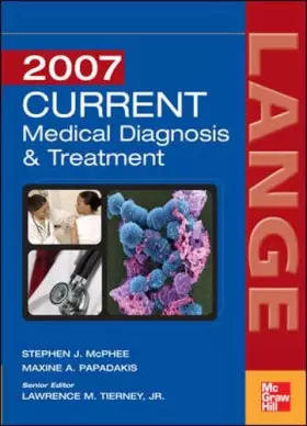 Couverture du produit · Current Medical Diagnosis and Treatment 2007