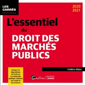 Couverture du produit · L'essentiel du droit des marchés publics: À jour du décret du 12 décembre 2019 mettant en place la procédure dématérialisée pou