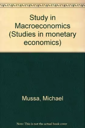Couverture du produit · Study in Macroeconomics