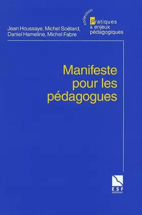 Couverture du produit · Manifeste pour les pédagogues