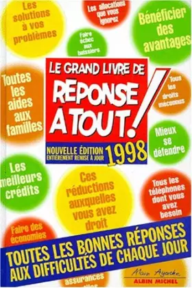 Couverture du produit · Grand Livre de "Réponse à tout" 1998