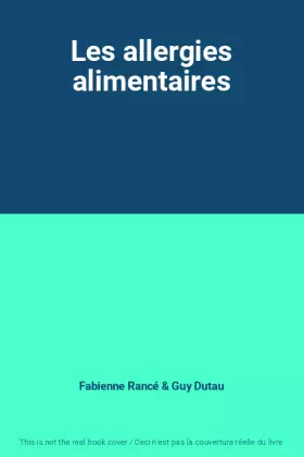 Couverture du produit · Les allergies alimentaires