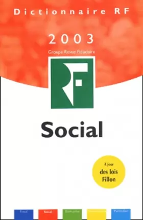 Couverture du produit · Dictionnaire social 2003