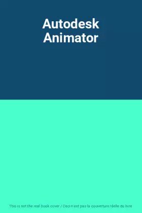 Couverture du produit · Autodesk Animator