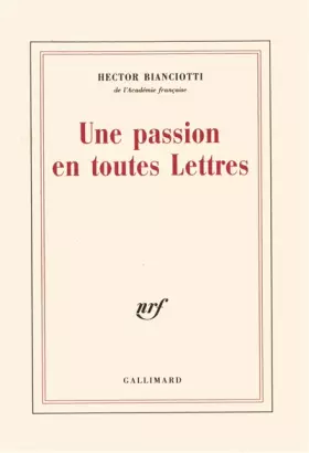 Couverture du produit · Une Passion en toutes Lettres