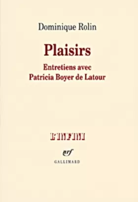 Couverture du produit · Plaisirs : Entretiens avec Patricia Boyer de Latour