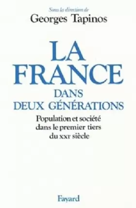 Couverture du produit · La France dans deux générations