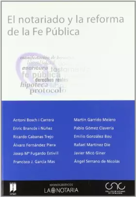Couverture du produit · El notariado y la reforma de la fepublica