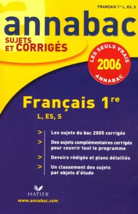 Couverture du produit · Français 1e L, ES, S
