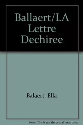 Couverture du produit · La lettre déchirée
