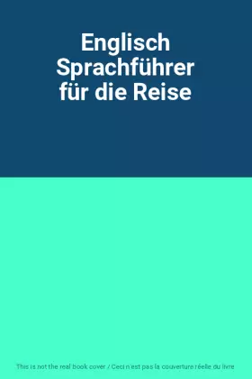 Couverture du produit · Englisch Sprachführer für die Reise