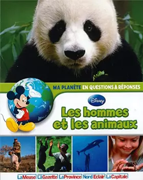 Couverture du produit · Les hommes et les animaux - ma planete en questions & reponses