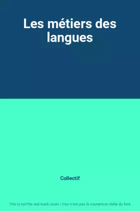 Couverture du produit · Les métiers des langues