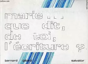 Couverture du produit · Marie, que dit de toi l'Écriture ?