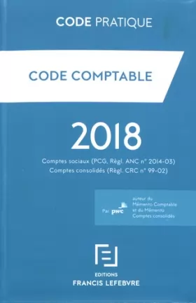 Couverture du produit · Code comptable: Comptes sociaux (PCG, Règl. ANC n° 2014-03), comptes consolidés (Règl. CRC n° 99-02)