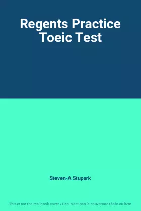 Couverture du produit · Regents Practice Toeic Test