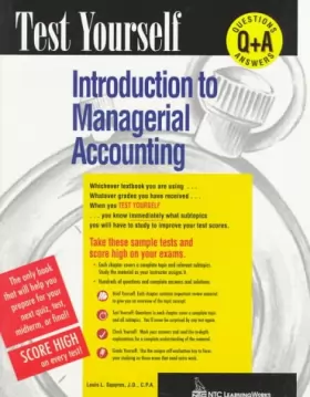 Couverture du produit · Introduction to Managerial Accounting
