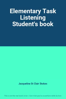 Couverture du produit · Elementary Task Listening Student's book