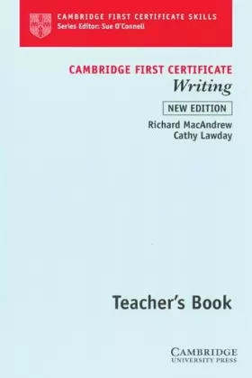 Couverture du produit · Cambridge First Certificate Writing Teacher's book