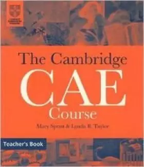 Couverture du produit · The Cambridge Certificate of Advanced English Course Teacher's book
