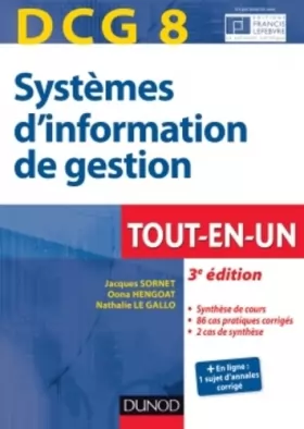 Couverture du produit · DCG 8 - Systèmes d'information de gestion - 3e éd. - Tout-en-Un