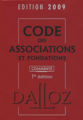 Couverture du produit · Code des associations et fondations: Commenté