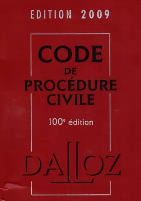 Couverture du produit · Code de Procédure civile