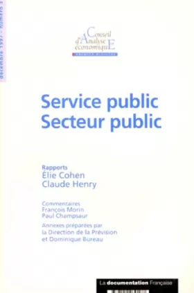Couverture du produit · Service public, secteur public