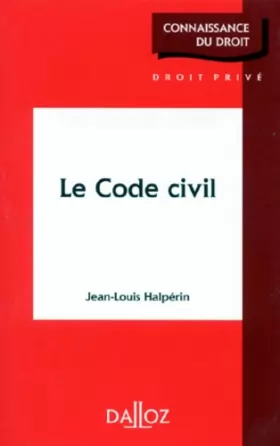 Couverture du produit · Le code civil