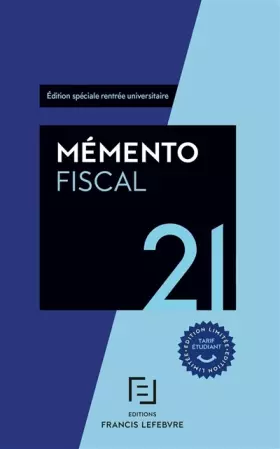 Couverture du produit · Mémento Fiscal Etudiants 2021