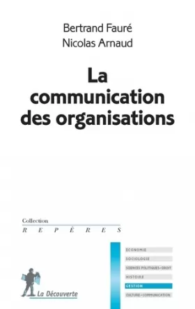 Couverture du produit · La communication des organisations