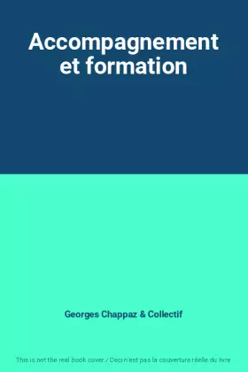 Couverture du produit · Accompagnement et formation