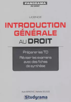Couverture du produit · Introduction générale au droit