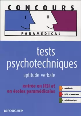 Couverture du produit · TESTS PSYCHOTECHNIQUES APTITUDE VERBALE (Ancienne édition)