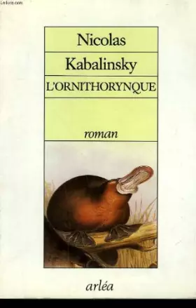 Couverture du produit · L'Ornithorynque