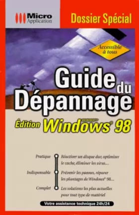 Couverture du produit · Guide du dépannage: Édition Windows 98, Microsoft