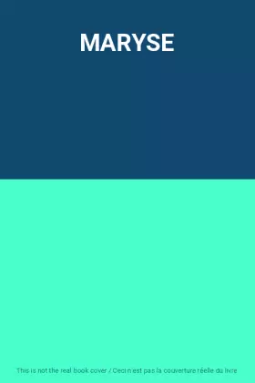 Couverture du produit · MARYSE