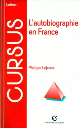 Couverture du produit · L'autobiographie en France