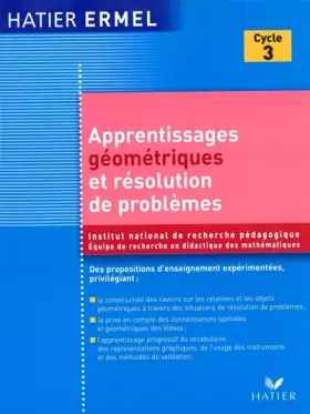 Couverture du produit · Apprentissages géométriques et résolution de problèmes au cycle 3