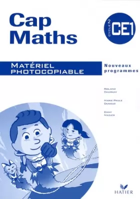 Couverture du produit · Cap Maths CE1 : Matériel photocopiable