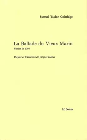Couverture du produit · La Ballade du Vieux Marin: Version de 1798