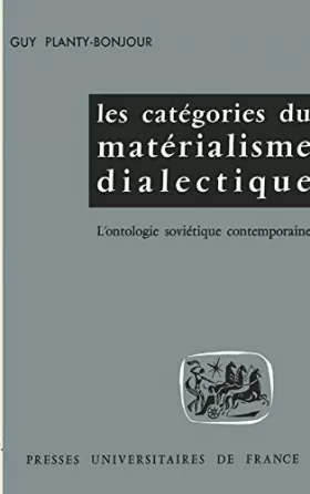 Couverture du produit · Les catégories du matérialisme dialectique
